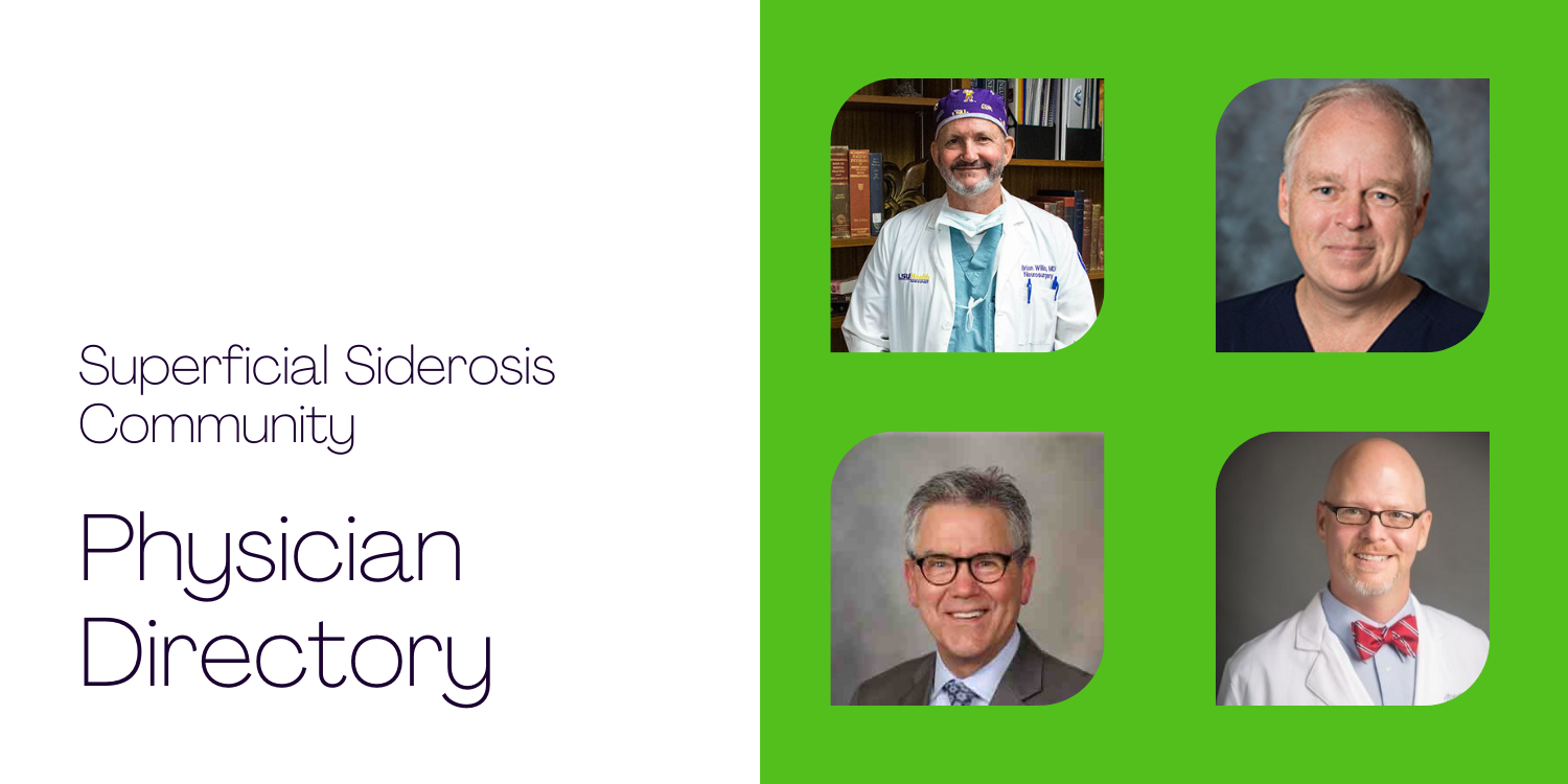 Physician Directory Living With Superficial Siderosis